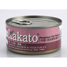 KAKATO 罐頭(雞+三文魚+蔬菜) 170G